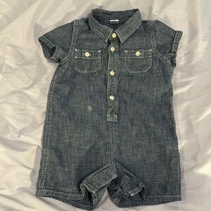 GAP - Blue Denim Romper Relaxed Fit